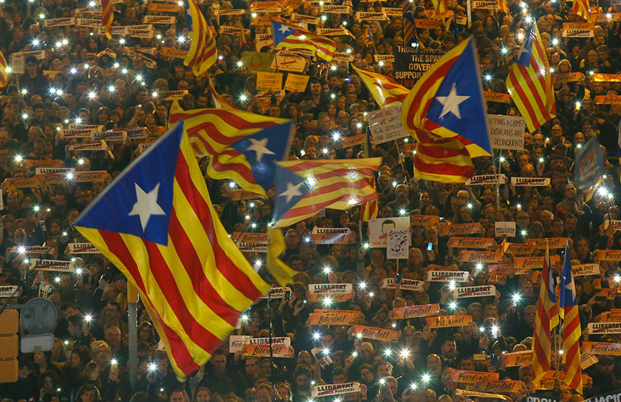 Протесты в Каталонии